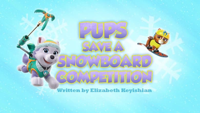 Os filhotes salvam uma competição de snowboard